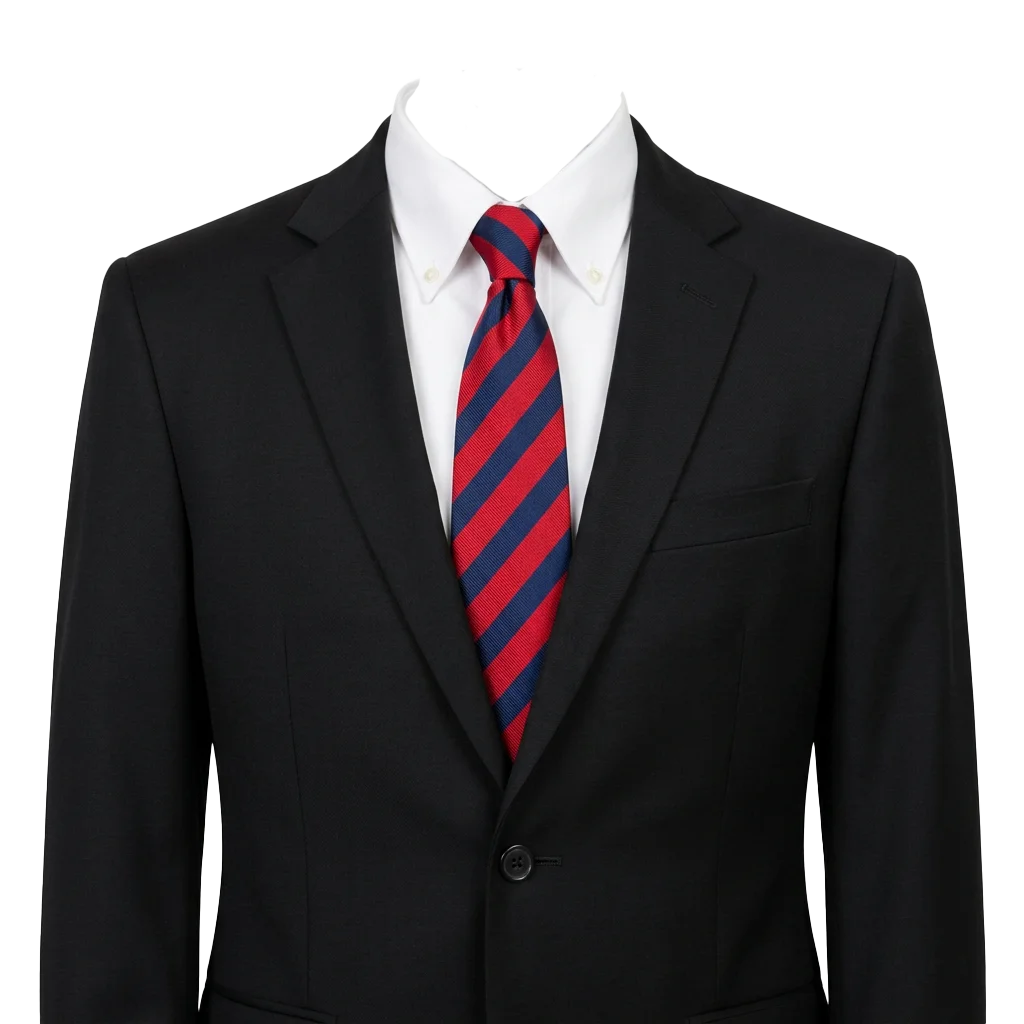 Black Suit Red Tie